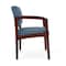 Lesro Lenox Wood Wide Guest Chair Wood Frame, Mahogany, MD Titan Upholstery LW1201 - alternate 3
